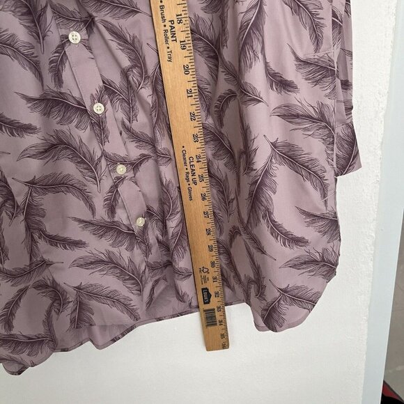 Duluth Trading Co Feathers Tunic Top Plus Size 2X Purple wrinkle fighter NWT - Picture 12 of 13